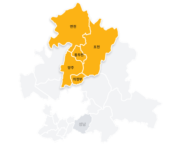 경기북부복지센터 지도